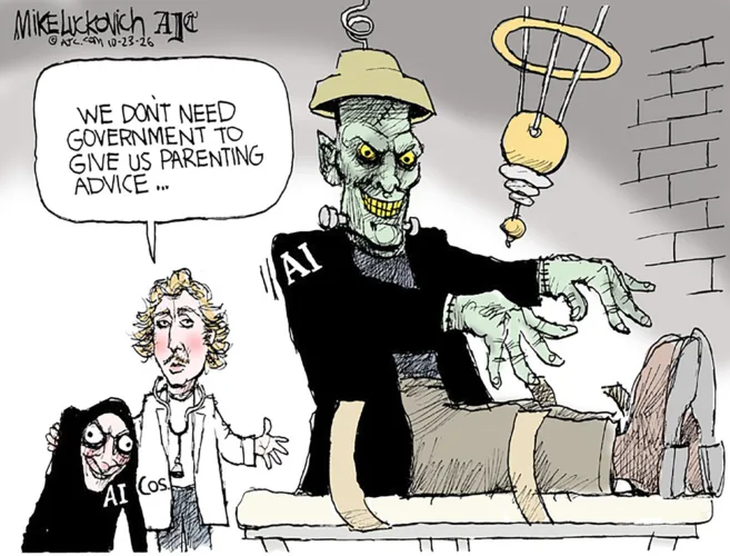 Editorial cartoon for Oct. 26, 2026